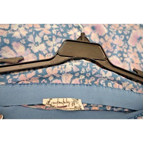 Intimately FP OB1589243 Women's Sz XS Blue Floral Romance Me Ruffle Slip Skirt - Picture 3 of 6